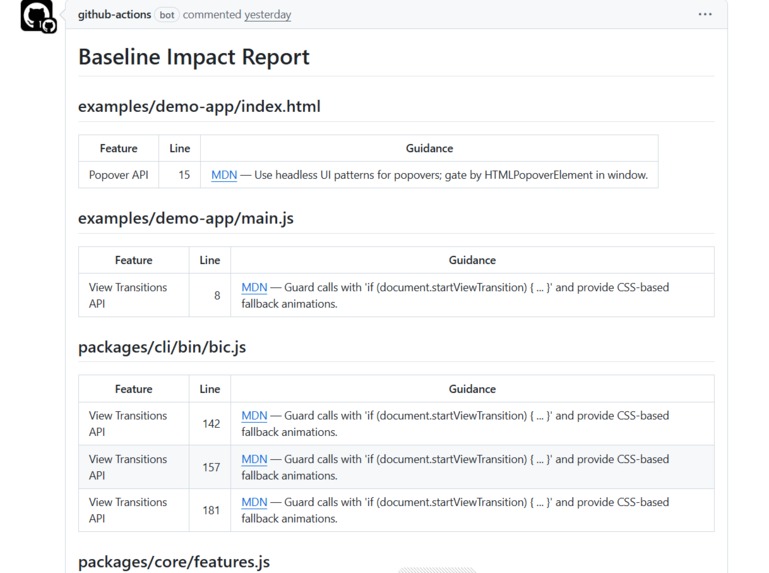 Baseline Impact Copilot – screenshot 1