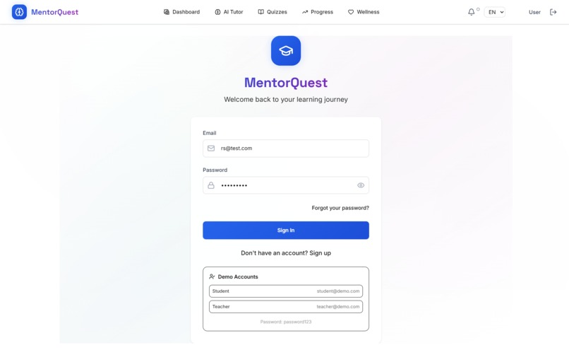 MentorQuest - AI-Powered Global Learning Platform   – screenshot 1