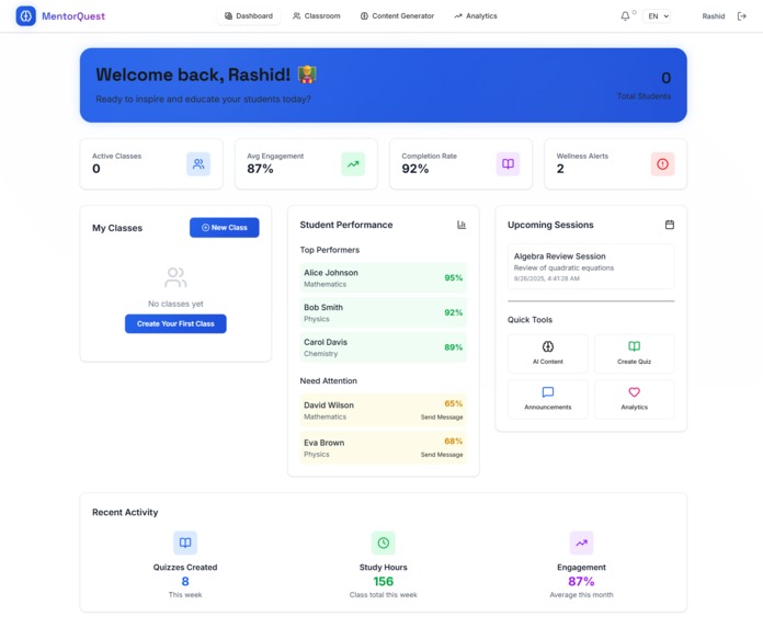 MentorQuest - AI-Powered Global Learning Platform   – screenshot 2