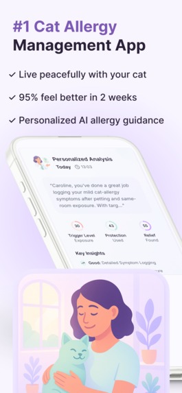 Cat Allergy Buddy – Your AI-Powered Tracker & Relief Coach – screenshot 2