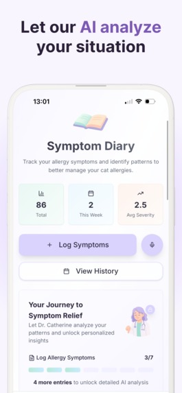 Cat Allergy Buddy – Your AI-Powered Tracker & Relief Coach – screenshot 4