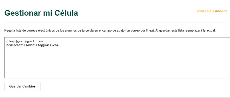 Dashboard de Gestión para Semillero Digital – screenshot 1