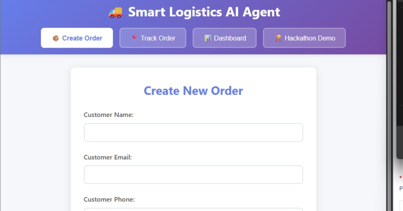 Smart-logistics-ai-agent – screenshot 1