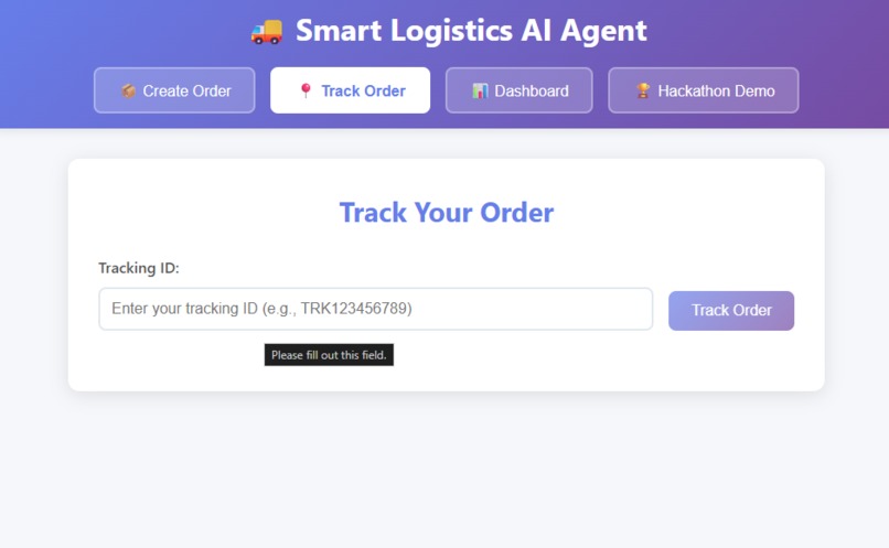 Smart-logistics-ai-agent – screenshot 2