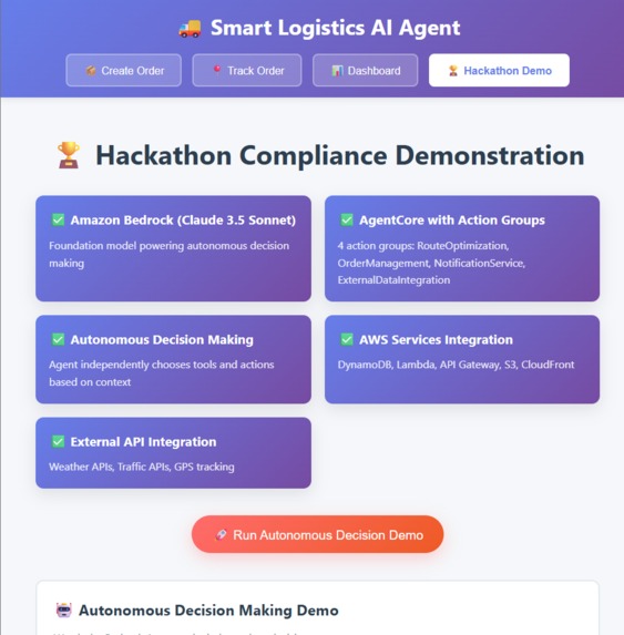 Smart-logistics-ai-agent – screenshot 4
