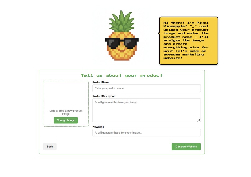 Pixel Pineapple - Your Mutimodel Marketing Website Agent – screenshot 1