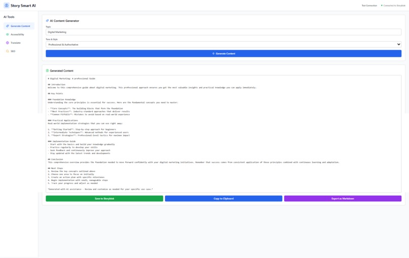 Storyblok AI – Intelligent Content Creation Platform – screenshot 4