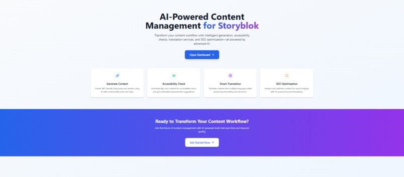 Storyblok AI – Intelligent Content Creation Platform – screenshot 1