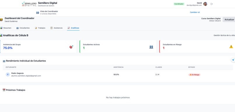 semillero digital webapp – screenshot 1