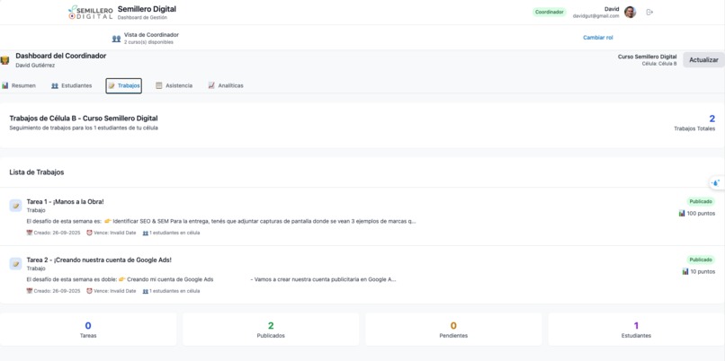 semillero digital webapp – screenshot 3