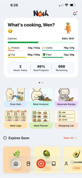 Nosh AI - Recipes & Nutrition – screenshot 2