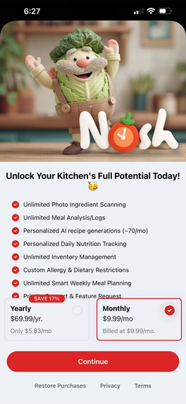 Nosh AI - Recipes & Nutrition – screenshot 5