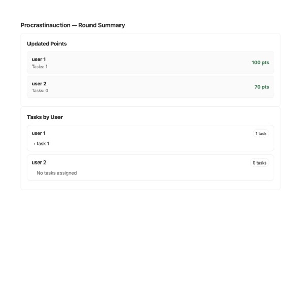 Procrastinauction – screenshot 1