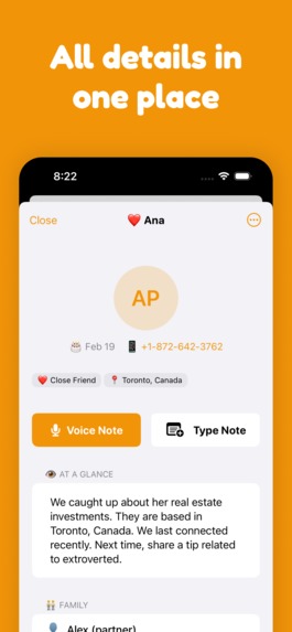 Keep – Relationship Notes & CRM – screenshot 2