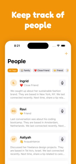 Keep – Relationship Notes & CRM – screenshot 3