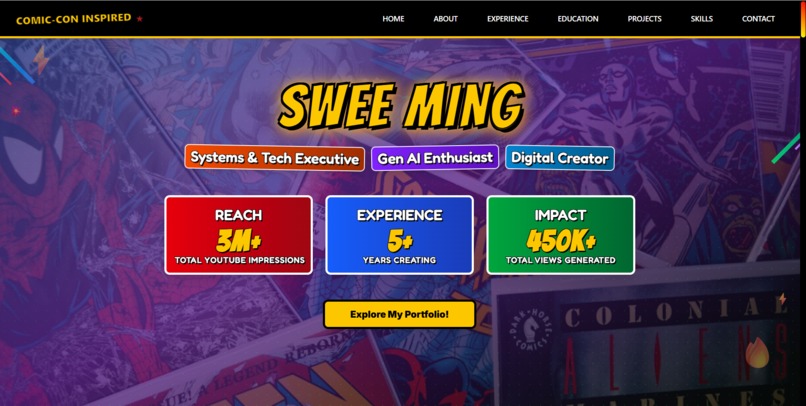 Beyond Resumes: Comic-Con Portfolio Experience – screenshot 2