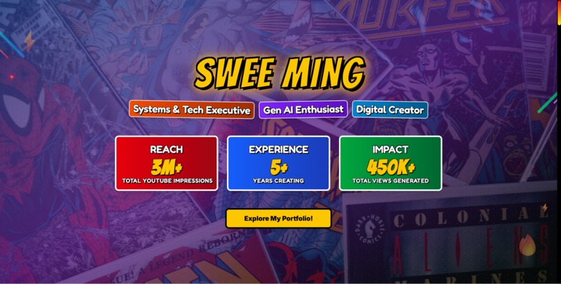 Beyond Resumes: Comic-Con Portfolio Experience – screenshot 1