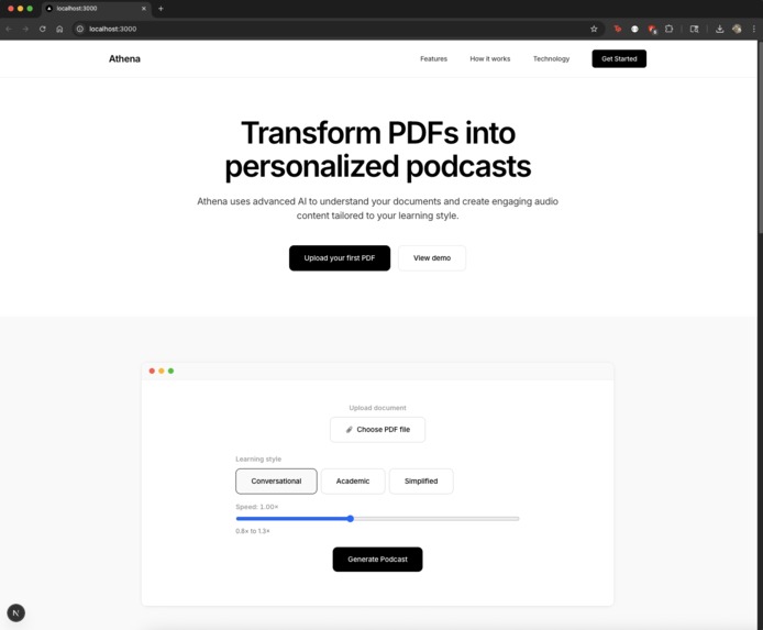 Athena – screenshot 1