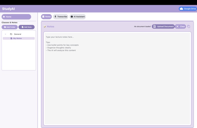 StudyAI – screenshot 1
