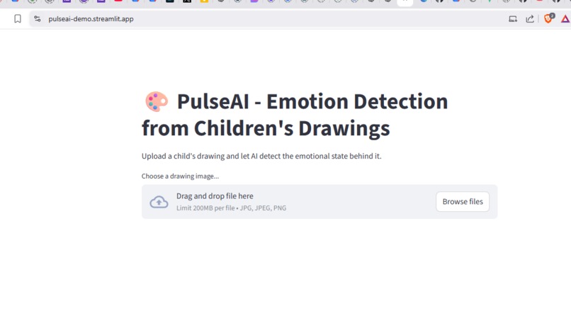 PulseAI – Emotion Analysis from Children’s Drawings – screenshot 1
