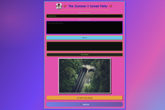 The Summer I Turned Petty