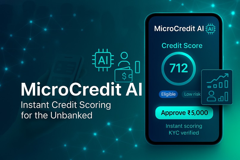 MicroCredit AI – Instant Credit Scoring for the Unbanked – screenshot 1