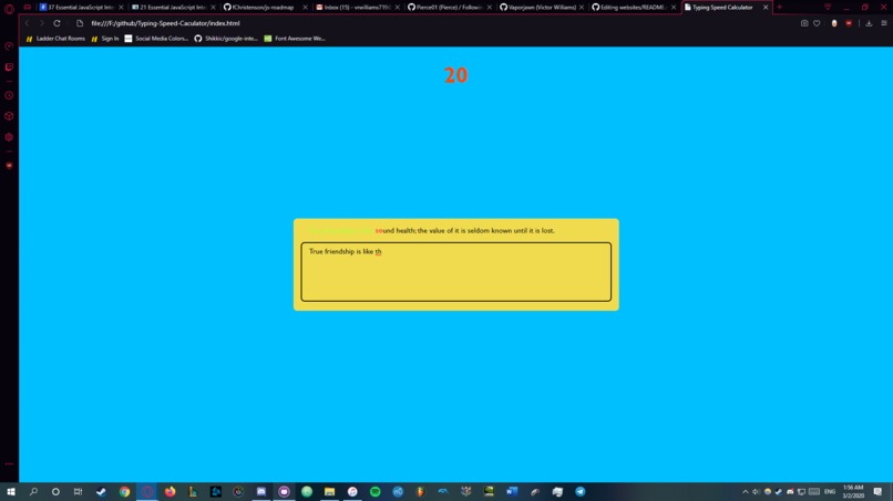 Typing-Speed-Caculator – screenshot 1