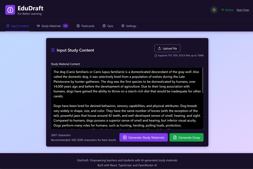EduDraftAI – screenshot 4