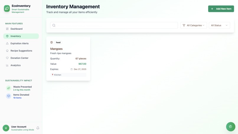 EcoInventory – screenshot 2