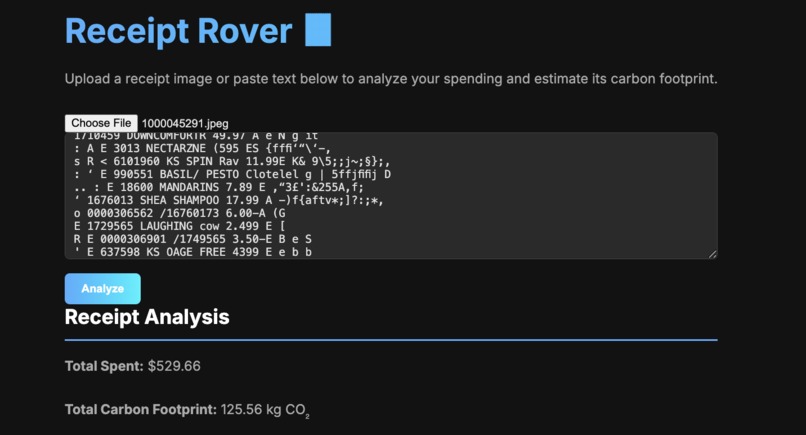 Receipt Rover – screenshot 1