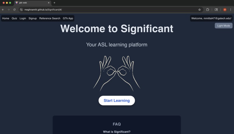 Significant – screenshot 1