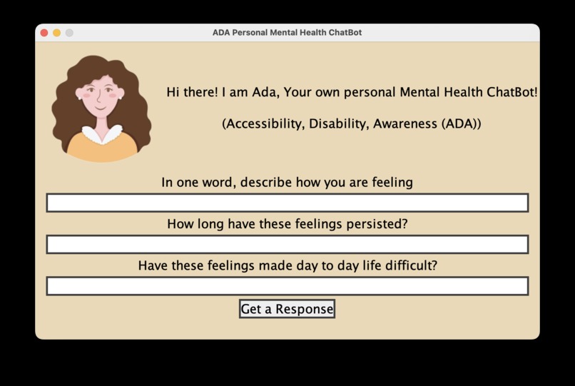 Ada Mental Health Chatbot – screenshot 1
