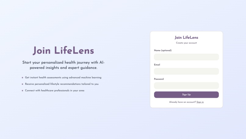 LifeLens – screenshot 1