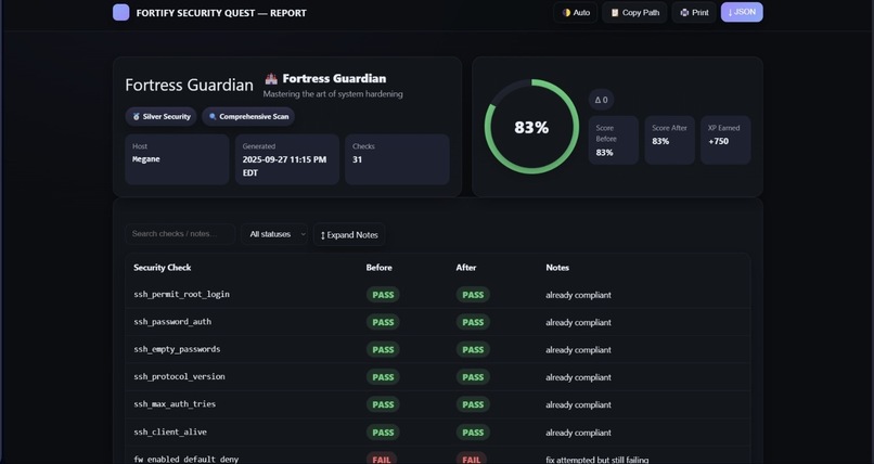 Fortify – screenshot 2