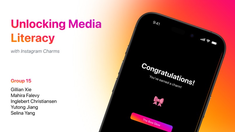 Team 15 — Instagram Charms – screenshot 1