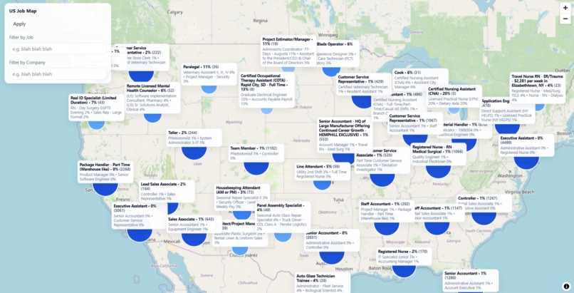 Job Market Map – screenshot 1