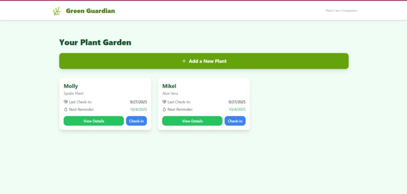 Green Guardian - Plant Care App – screenshot 1