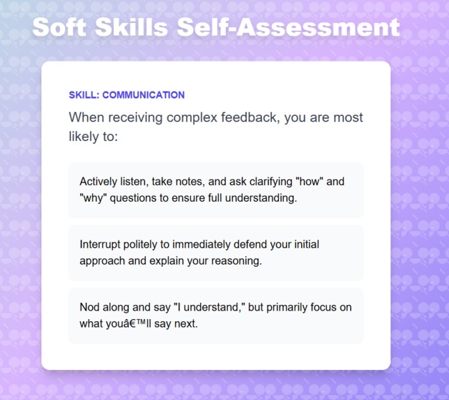 Skill Up: The AI Soft Skills Coach – screenshot 1