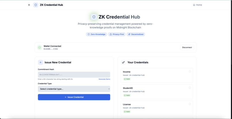 ZK Credential Hub – screenshot 5