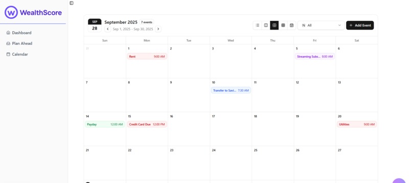 WealthScore – screenshot 3