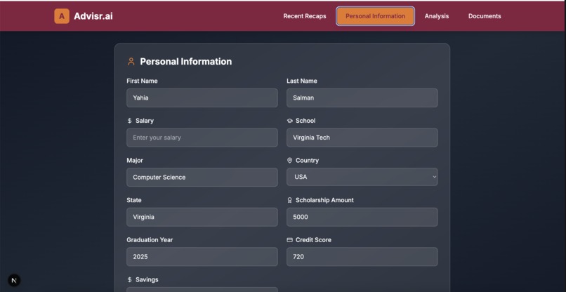 Advisr.ai – screenshot 1