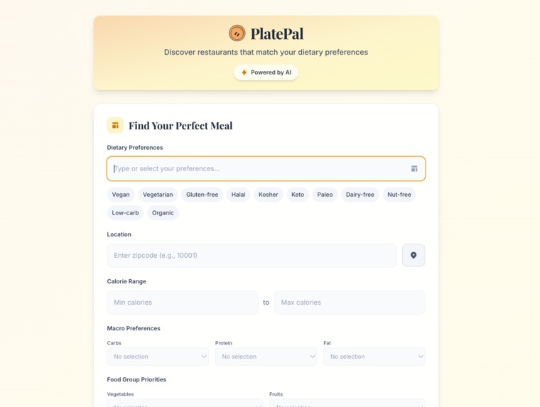 PlatePal – screenshot 3