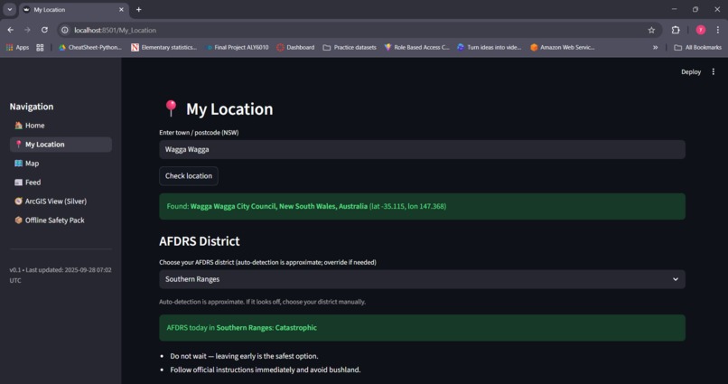 AI in the Outback — Early Warning (NSW) – screenshot 2
