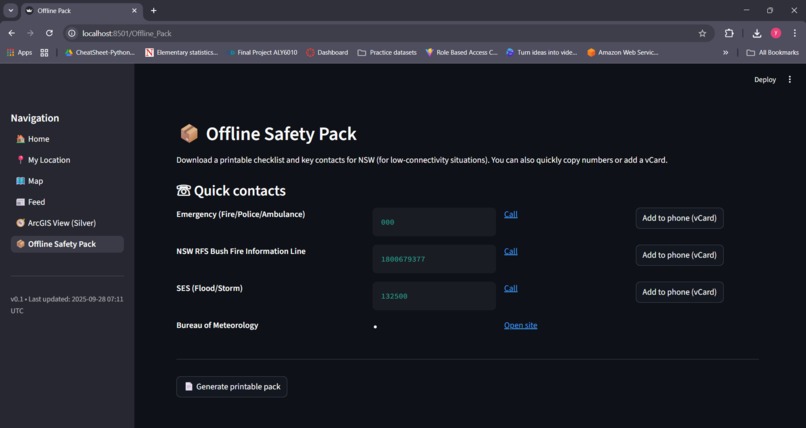 AI in the Outback — Early Warning (NSW) – screenshot 10