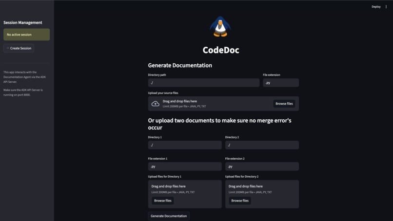 CodeDoc – screenshot 1