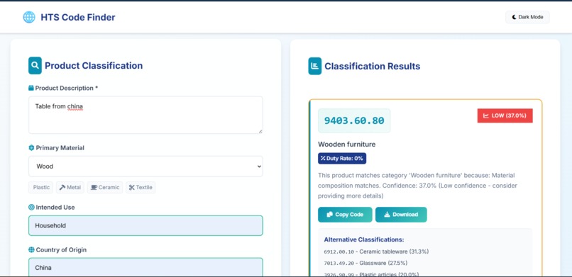 Tariff genie – screenshot 1