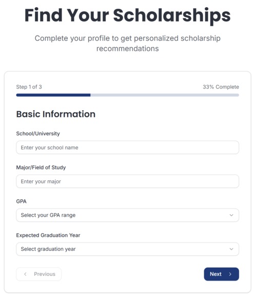 ScholarshipAI – screenshot 1