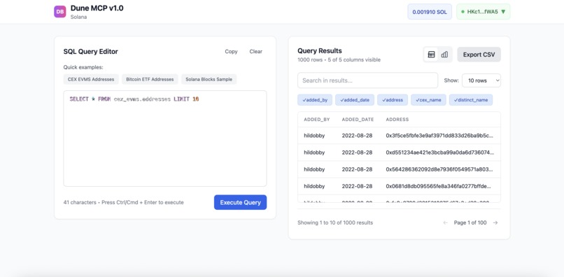 Dune MCP – screenshot 4