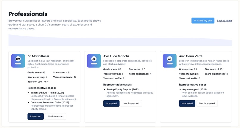LawTie – screenshot 4