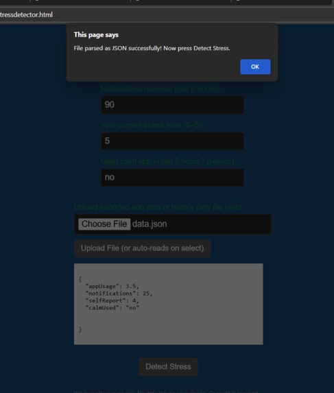 stress detector – screenshot 3